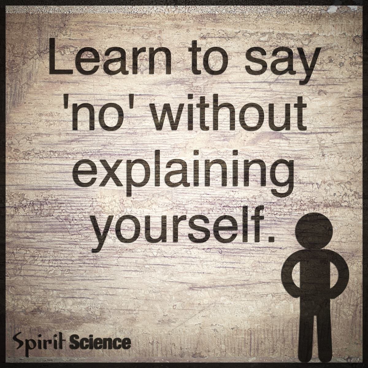 learn to say no quote