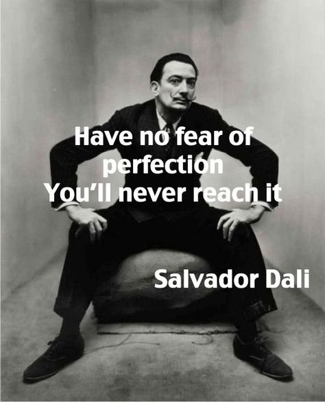 Salvador Dali on perfection