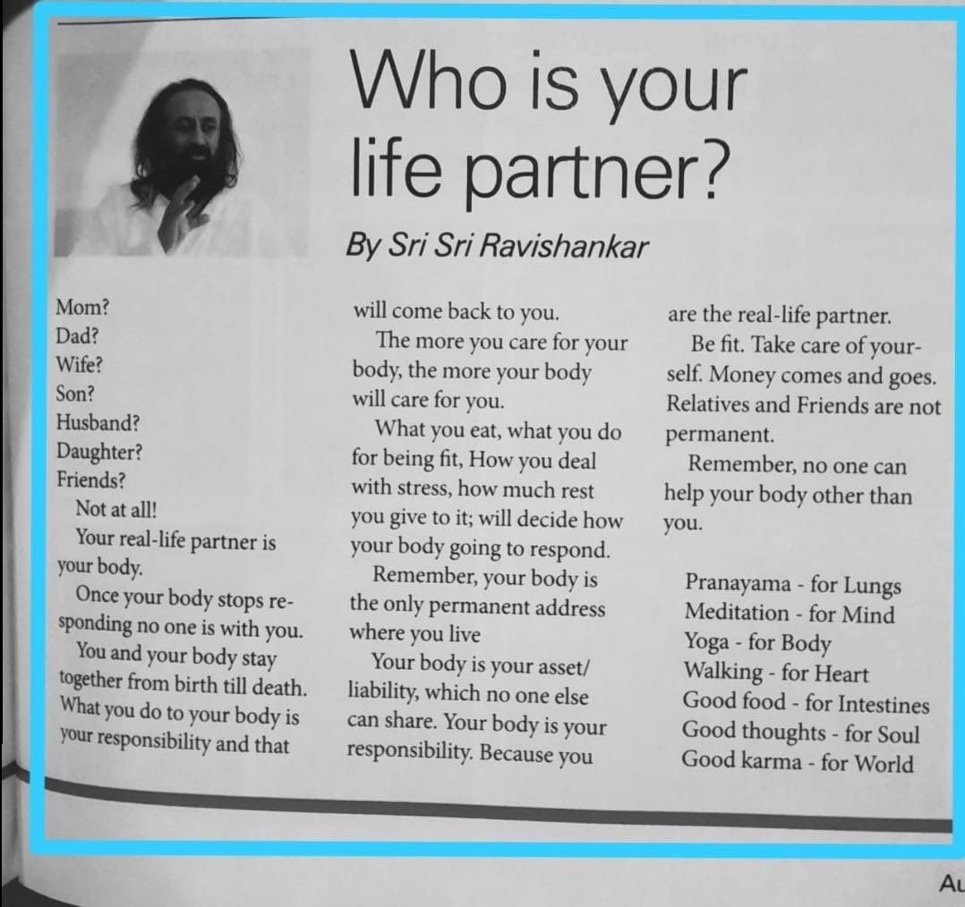 Who is your life partner