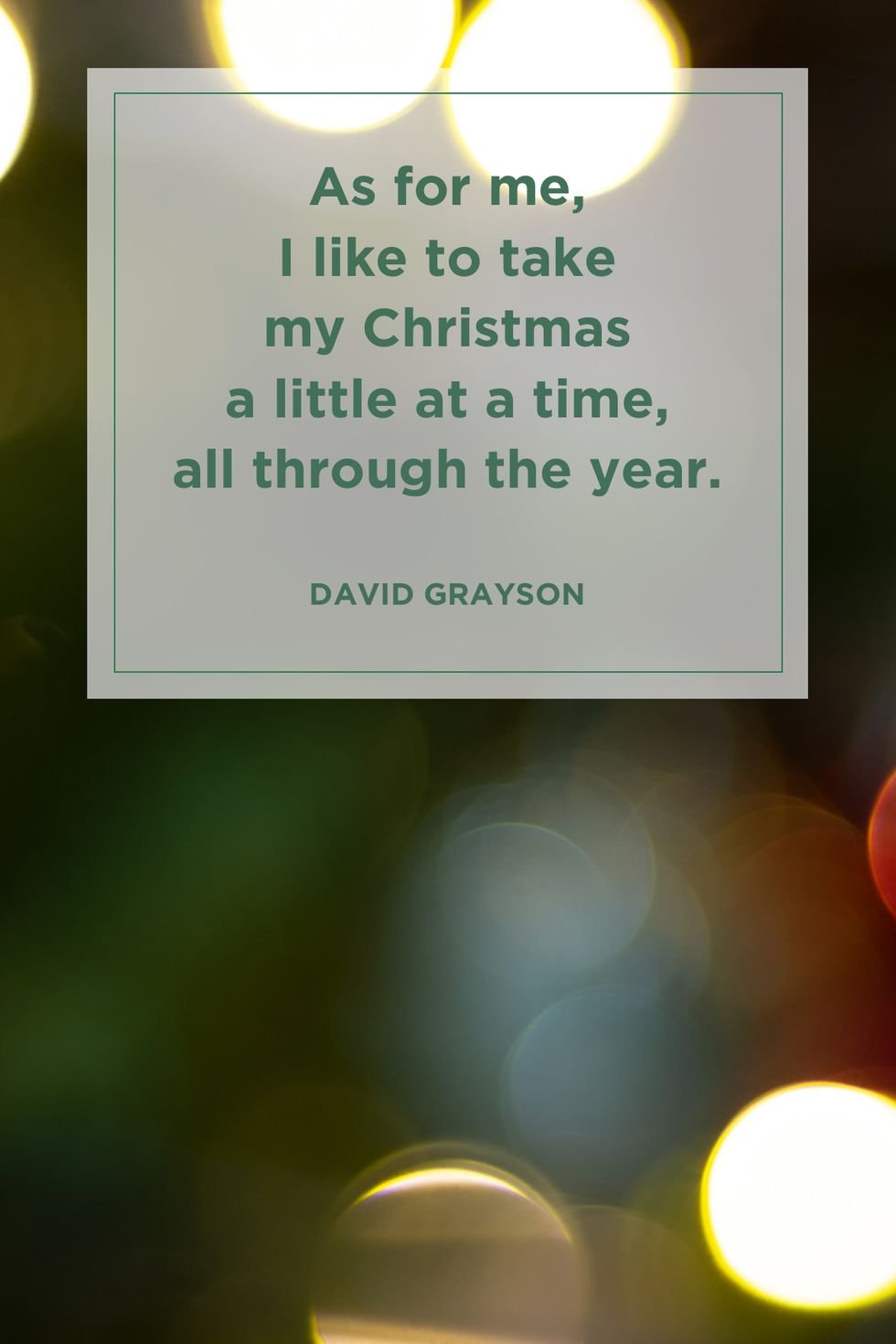 Christmas little at a time quote