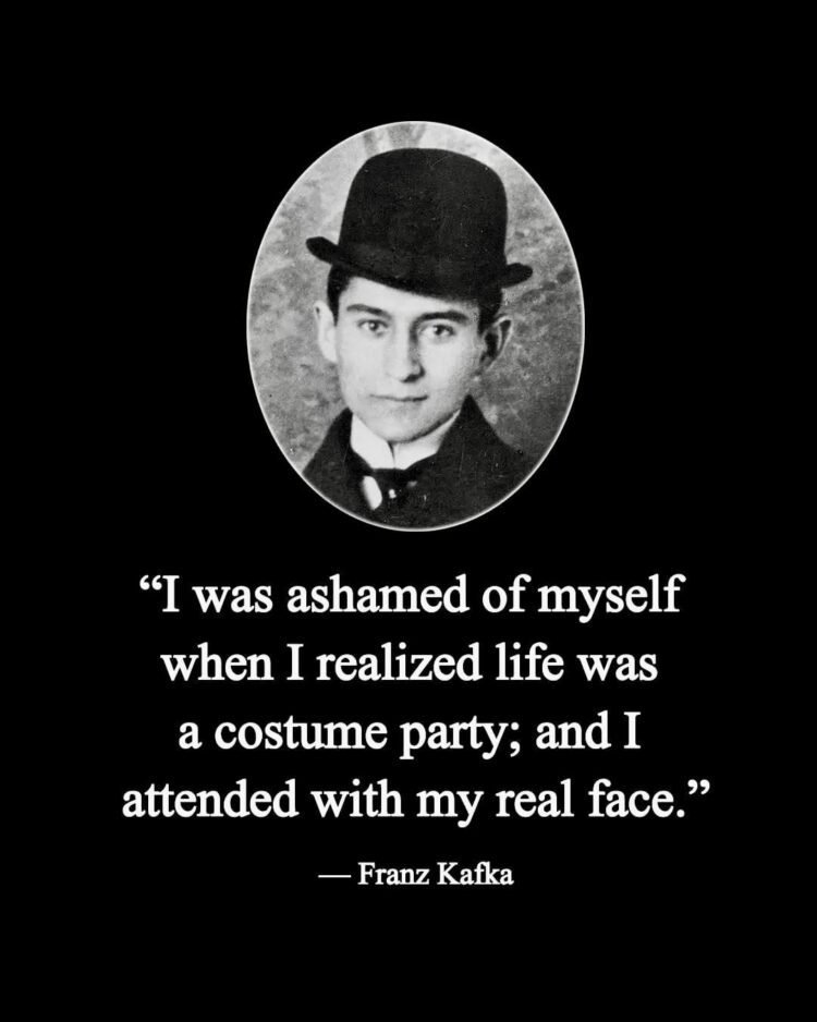 A Franz Kafka quote about personality